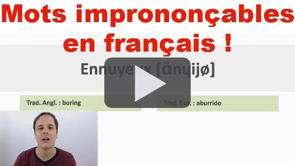 mots imprononçables en français