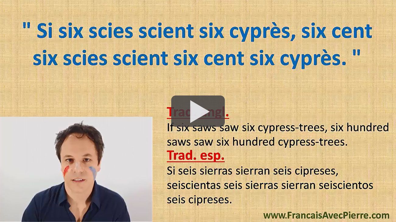 Virelangues (French tongue twisters) Français avec Pierre