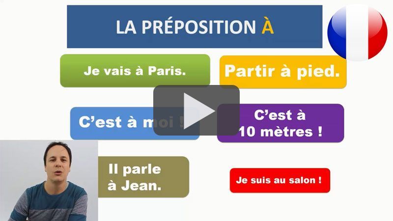 les prépositions en français