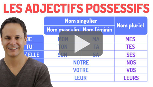 Adjectifs possessifs - Français avec Pierre