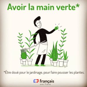 Expressions françaises - Avoir la main verte - Français avec Pierre