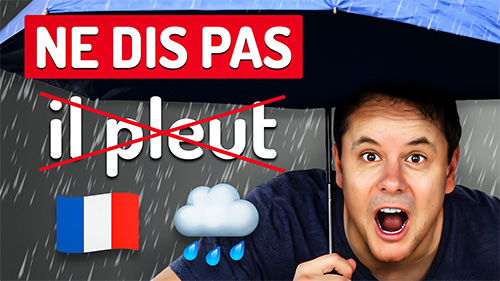 Il pleut en français - Français avec Pierre