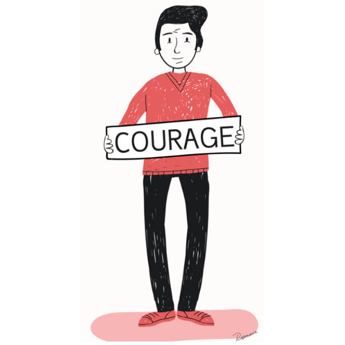 Prendre son courage à deux mains - Français avec Pierre